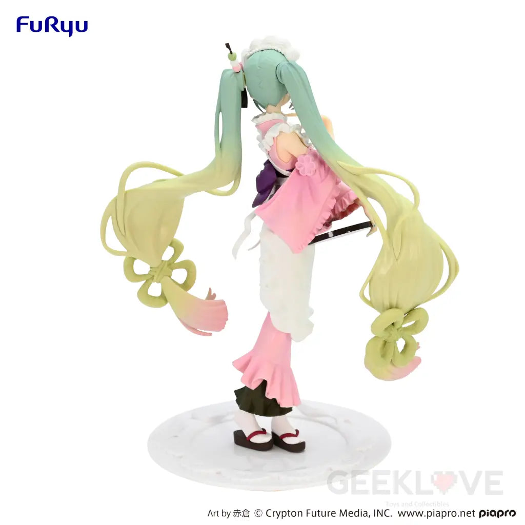 Hatsune Miku Exceed Creative Figure Matcha Green Tea Parfait Cherry Blossom Ver. Prize