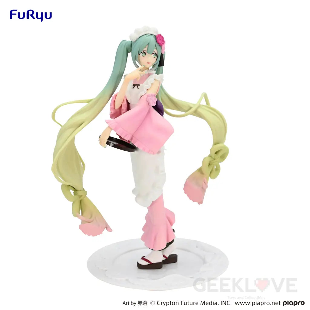 Hatsune Miku Exceed Creative Figure Matcha Green Tea Parfait Cherry Blossom Ver. Prize