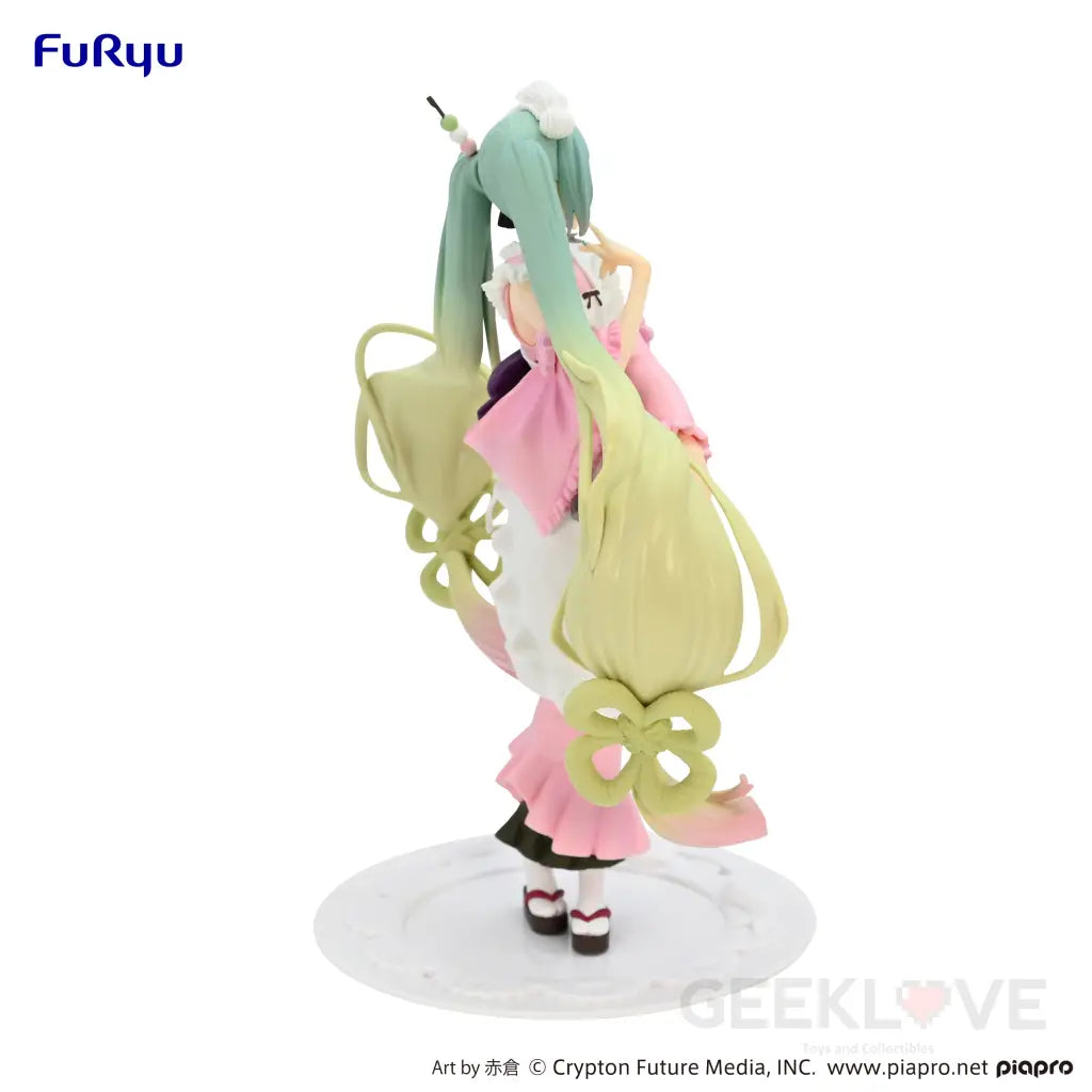 Hatsune Miku Exceed Creative Figure Matcha Green Tea Parfait Cherry Blossom Ver. Prize