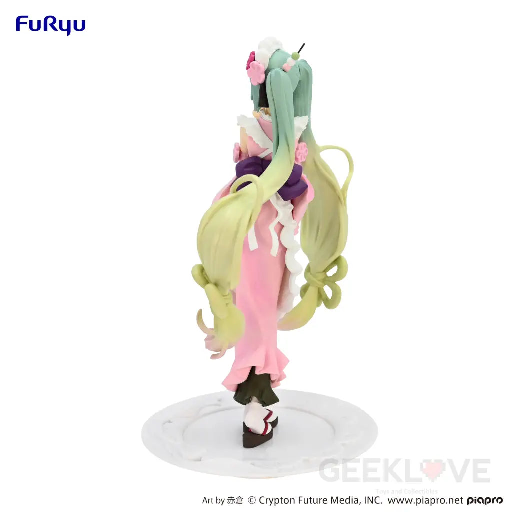 Hatsune Miku Exceed Creative Figure Matcha Green Tea Parfait Cherry Blossom Ver. Prize