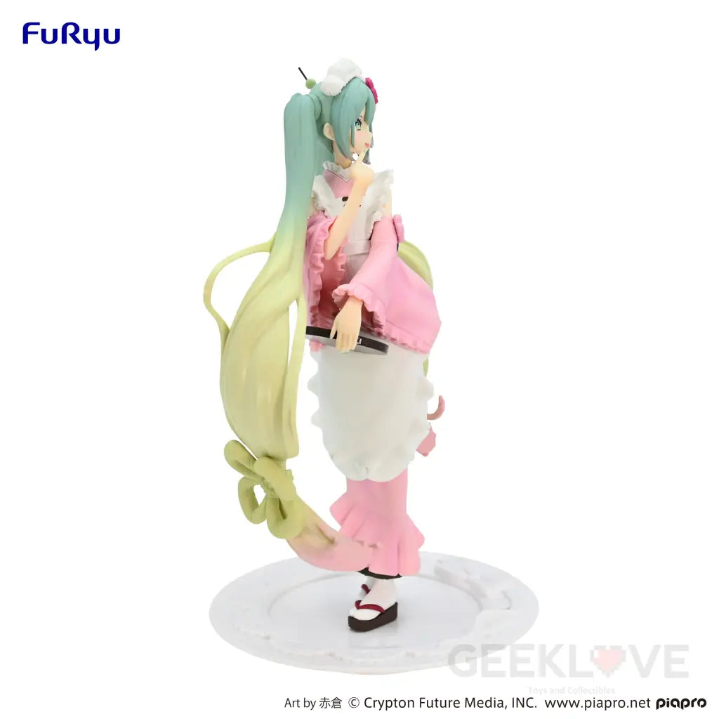 Hatsune Miku Exceed Creative Figure Matcha Green Tea Parfait Cherry Blossom Ver. Prize