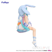 Hatsune Miku Noodle Stopper Figure Rabbit Ear Hood Pajama Blue Color ver. Prize Figure