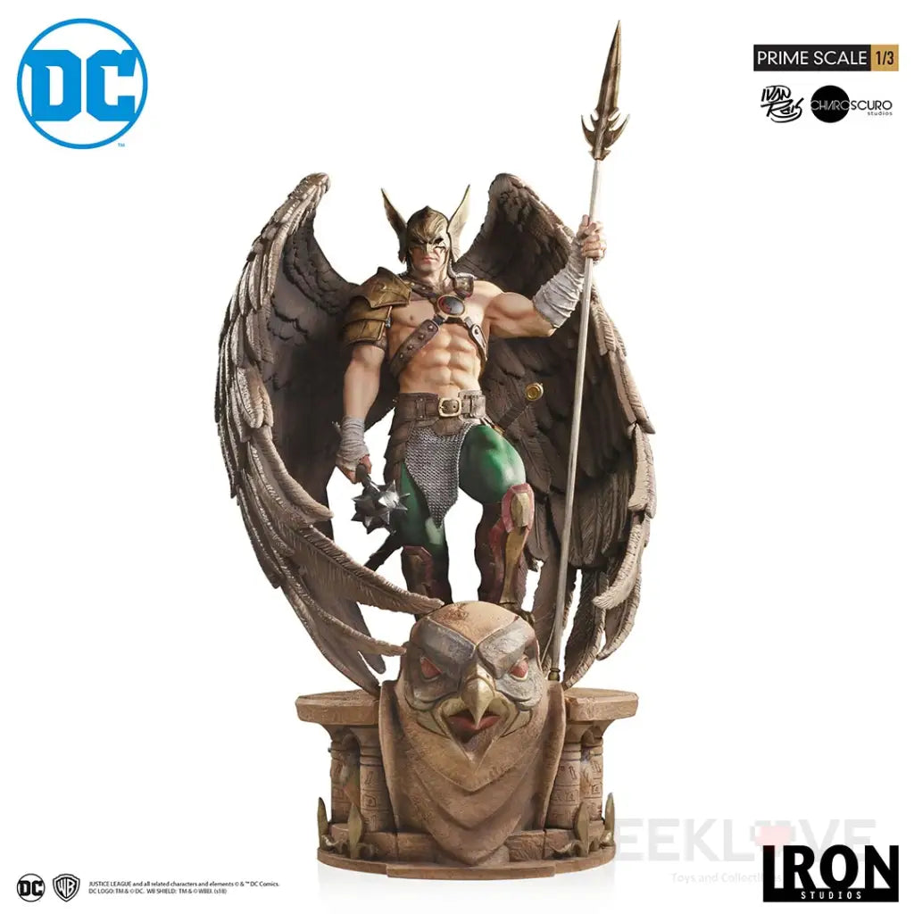 Hawkman Prime Scale 1/3 - DC Comics Series 4 by Ivan Reis OPEN and CLOSED WINGS Version - GeekLoveph