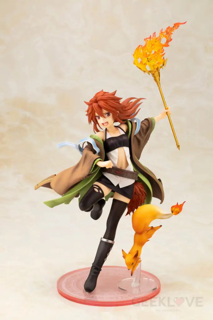 Hiita The Fire Charmer/Yu-Gi-Oh! Card Game Monster Figure Collection With Bonus Part Scale
