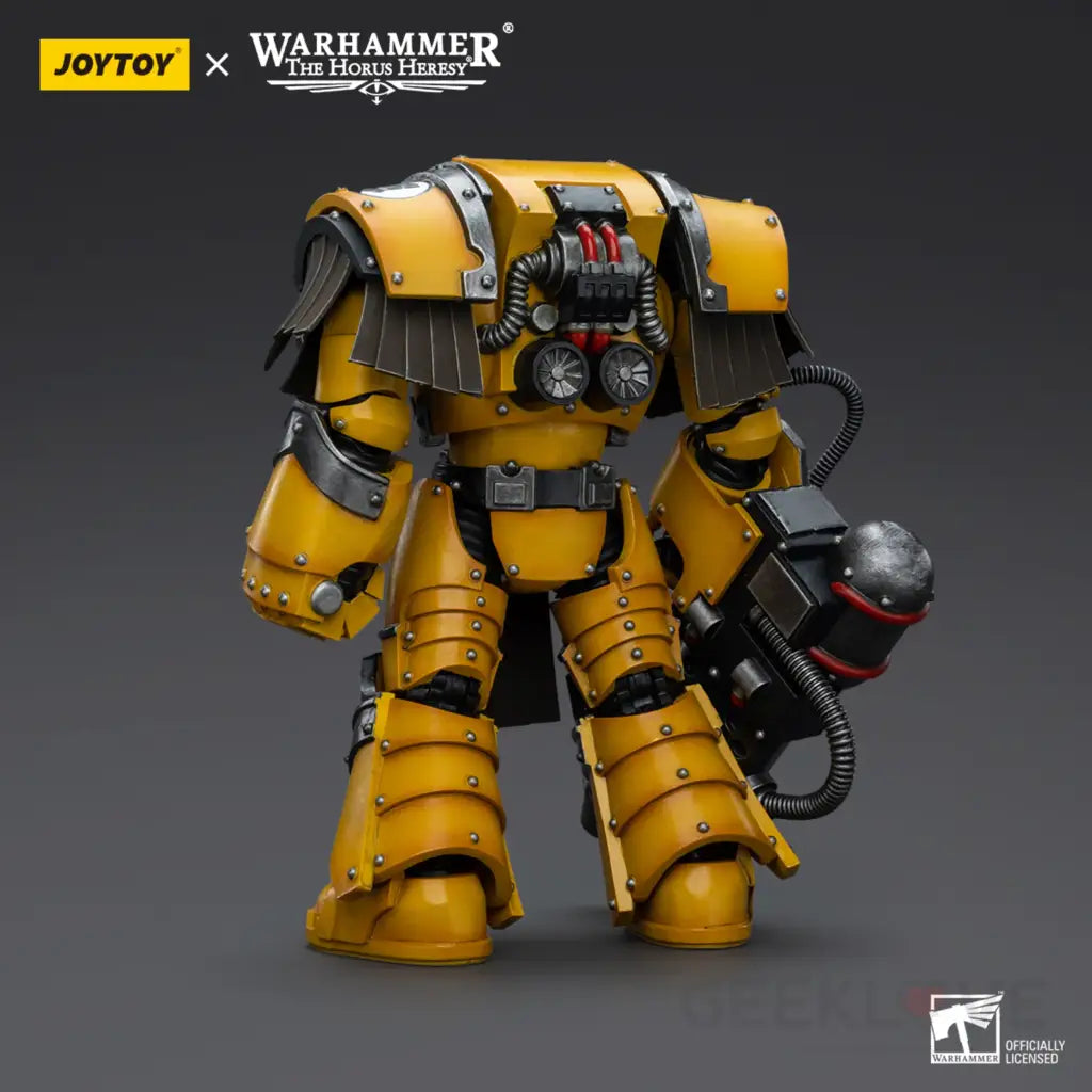 Imperial Fists Legion Cataphractii Terminator Squad With Heavy Flamer Action Figure