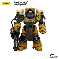 Imperial Fists Legion Cataphractii Terminator Squad With Heavy Flamer Action Figure