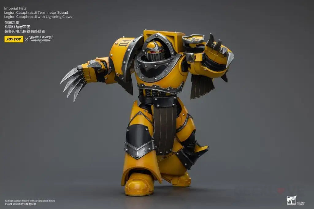 Imperial Fists Legion Cataphractii Terminator Squad With Lightning Claws Action Figure