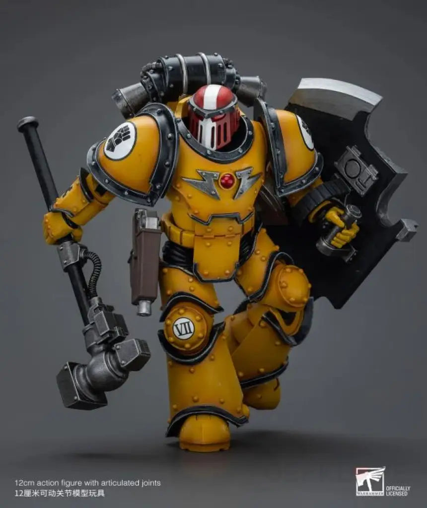 Imperial Fists Legion Mkiii Breacher Squad Sergeant With Thunder Hammer Action Figure