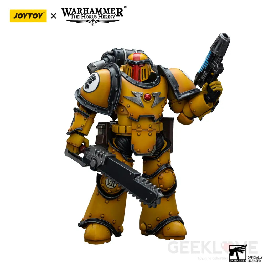 Imperial Fists Legion Mkiii Despoiler Squad Sergeant With Plasma Pistol Action Figure