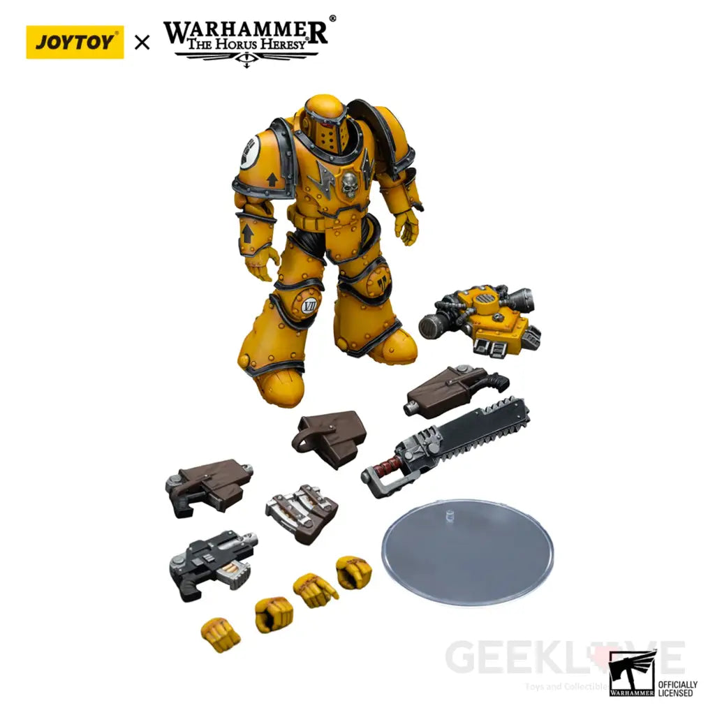 Imperial Fists Legion Mkiii Despoiler Squad With Chainsword Action Figure