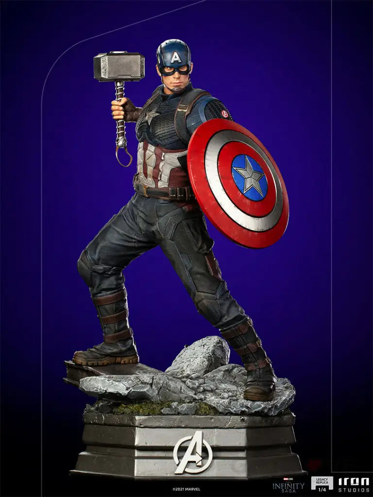 Infinity Saga Legacy Replica Captain America 1/4 Scale Statue - GeekLoveph
