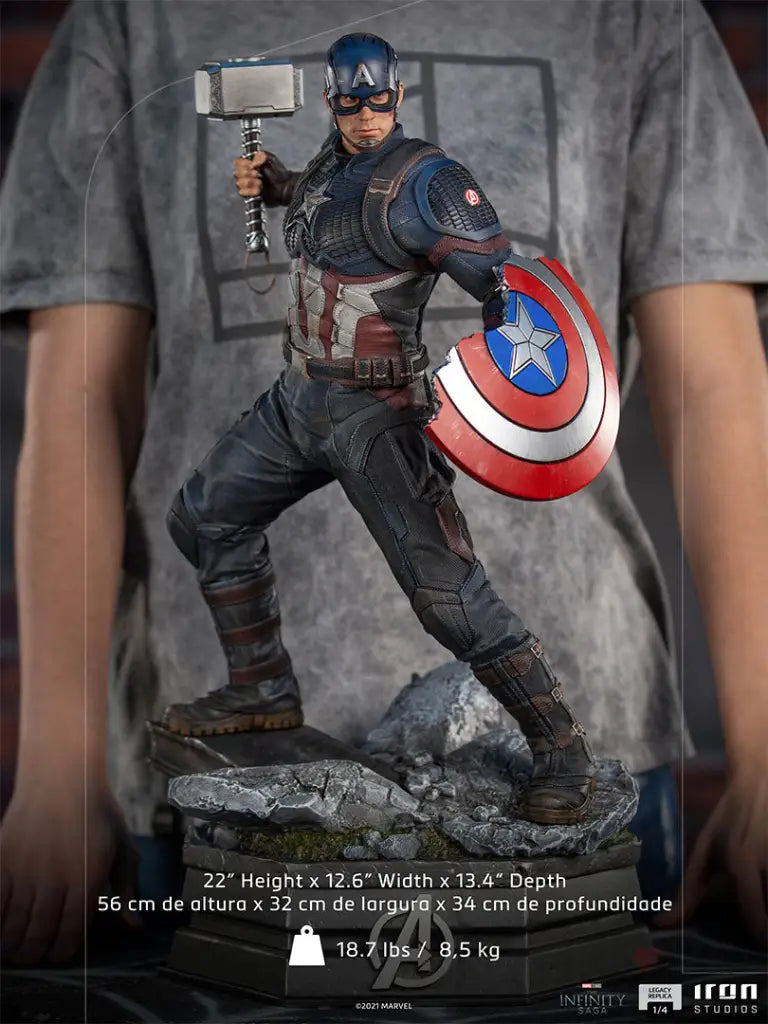 Infinity Saga Legacy Replica Captain America 1/4 Scale Statue - GeekLoveph