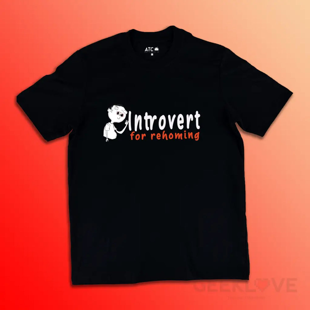 Introvert For Rehoming Xs / Black Apparel