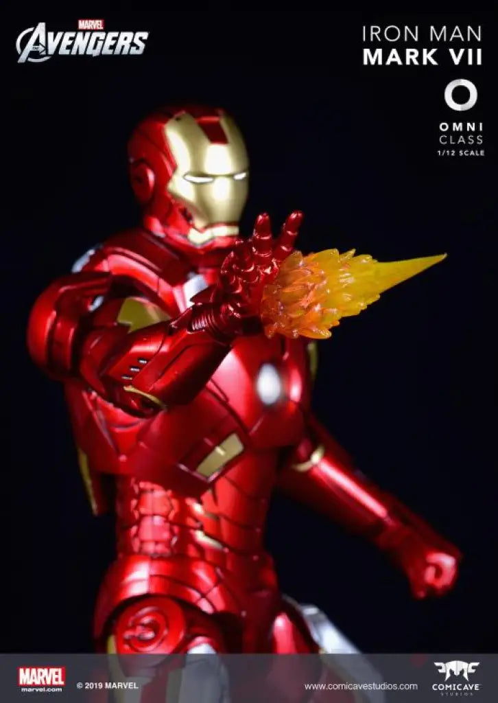 Iron Man 3 Die-Cast Iron Man Mark VII 1/12 Scale Figure - GeekLoveph