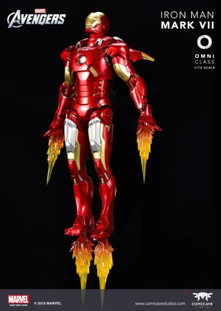 Iron Man 3 Die-Cast Iron Man Mark VII 1/12 Scale Figure - GeekLoveph