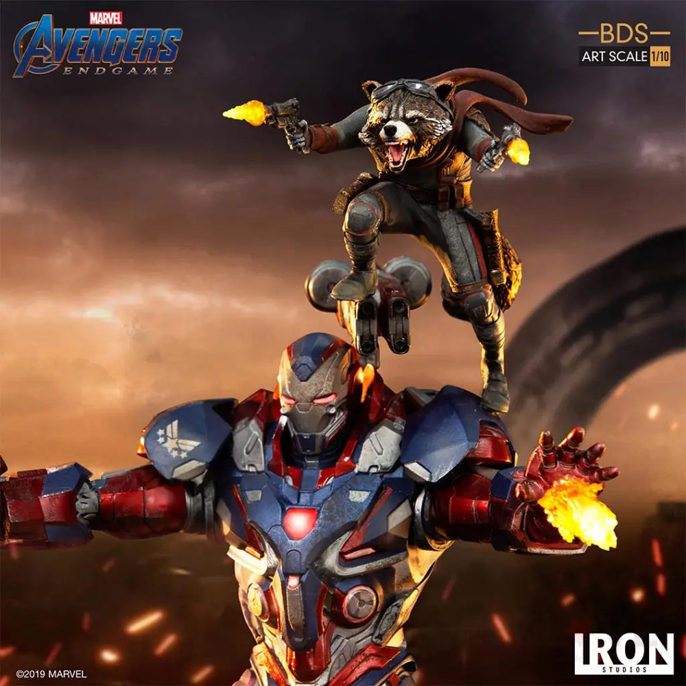 Iron Patriot and Rocket BDS Art Scale 1/10 - Avengers Endgame - GeekLoveph