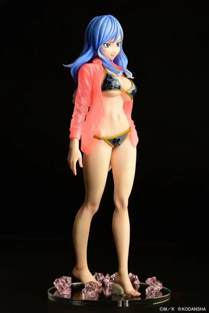 Jubia Lokser/ Gravure_Style Black Bikini!! See-Through Wet Shirt Sp Scale Figure