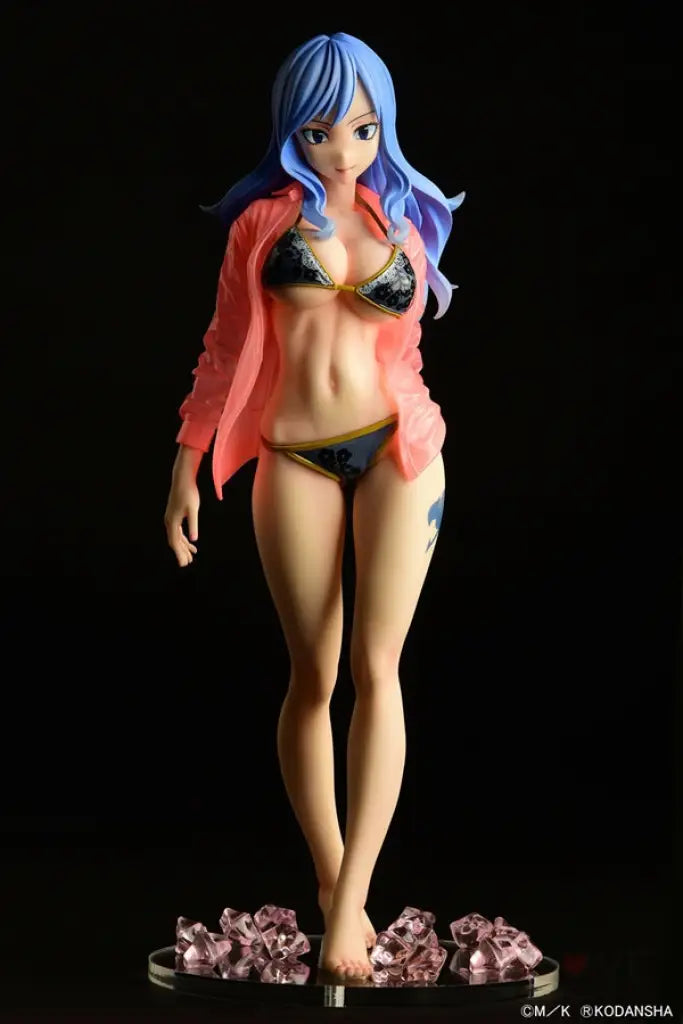 Jubia Lokser/ Gravure_Style Black Bikini!! See-Through Wet Shirt Sp Scale Figure