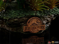 Jurassic Park Just The Two Raptors 1/10 Deluxe Art Scale Statue - GeekLoveph