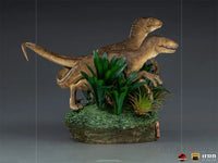Jurassic Park Just The Two Raptors 1/10 Deluxe Art Scale Statue - GeekLoveph