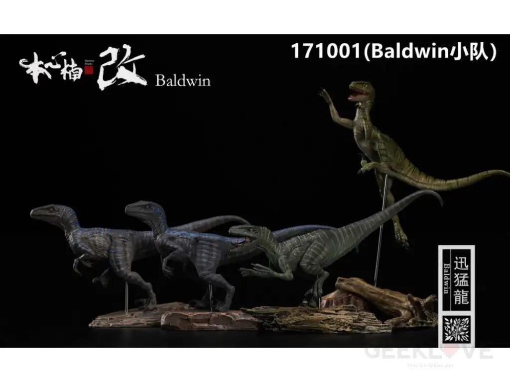 Jurassic Series Tactical Team (Baldwin) Raptor 1/35 Scale Figure Set - GeekLoveph