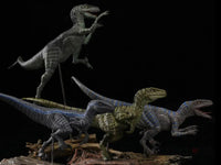 Jurassic Series Tactical Team (Ceasar) Raptor 1/35 Scale Figure Set - GeekLoveph