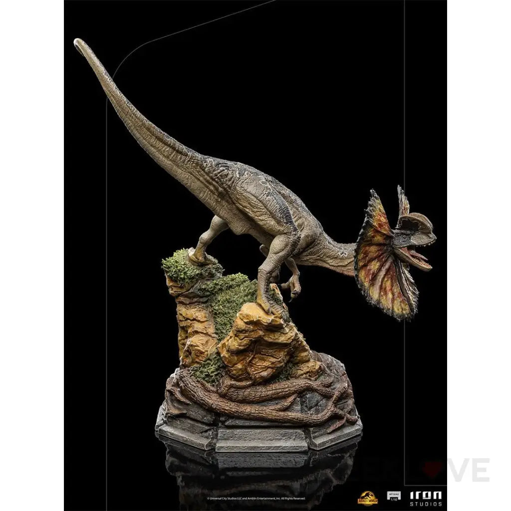 Jurassic World Dilophosaurus 1/10 Art Scale Statue - GeekLoveph