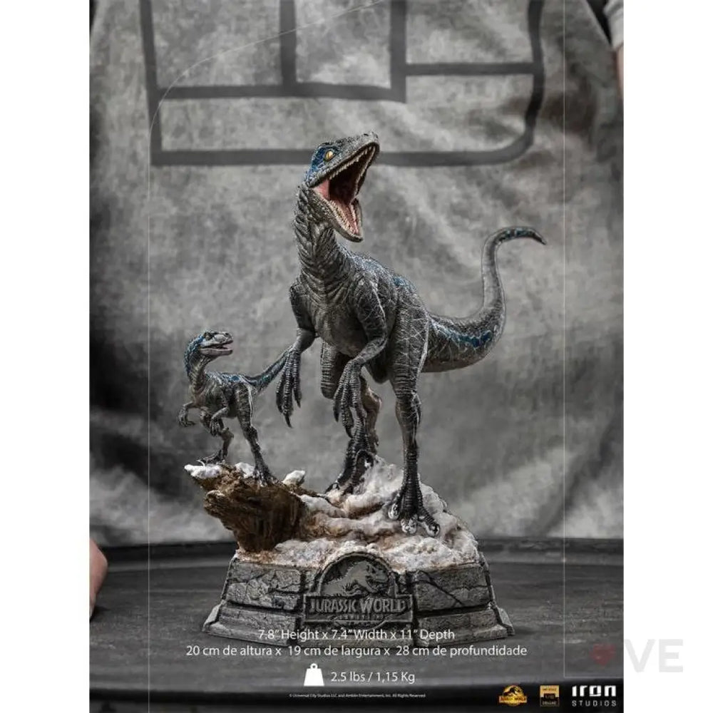 Jurassic World: Dominion Blue and Beta 1/10 Deluxe Art Scale Statue - GeekLoveph