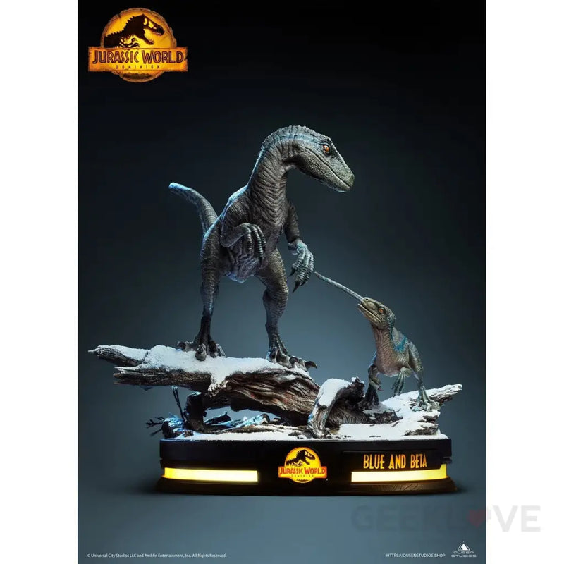 Jurassic World Dominion: Blue And Beta 1/7 Scale Statue