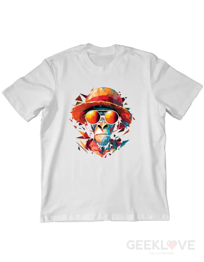 Just A Monkey Premium Graphic Tee Xs / White Apparel