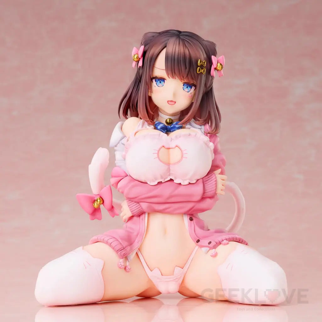 Katto Illustration On Ribbon Hairpin-Chan Scale Figure