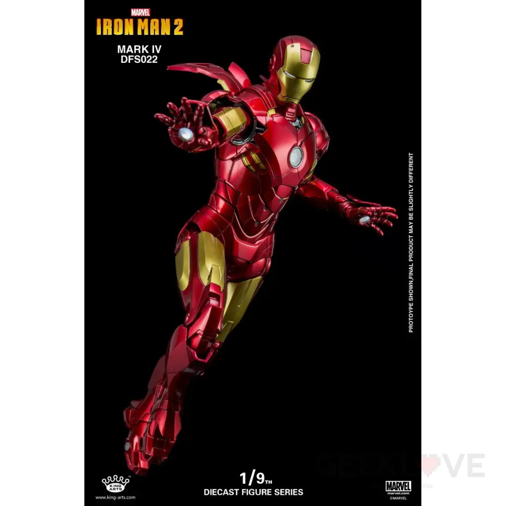 King Arts 1/9 Diecast Figure Series DFS022 Diecast Action Iron Man Mark4 - GeekLoveph
