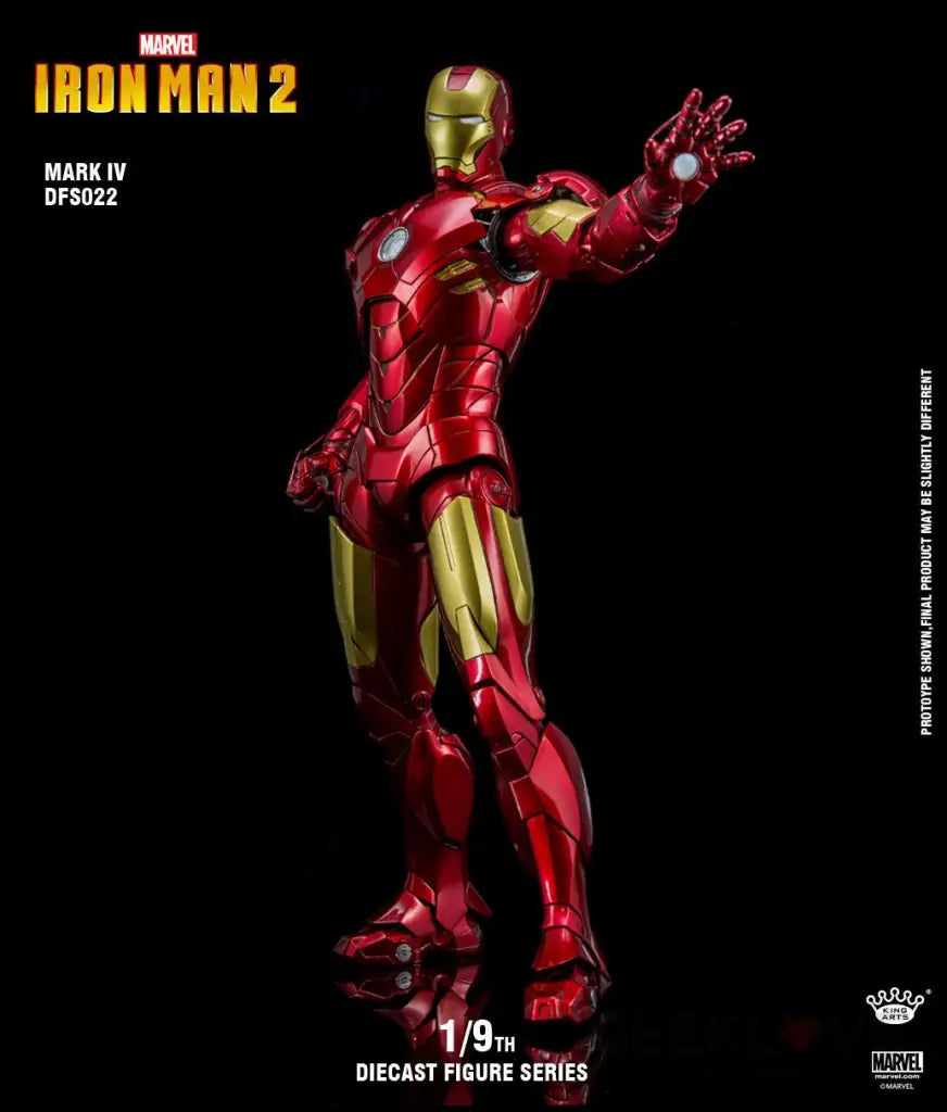 King Arts: Iron Man Mark 4 1/9 Scale DFS022 - GeekLoveph