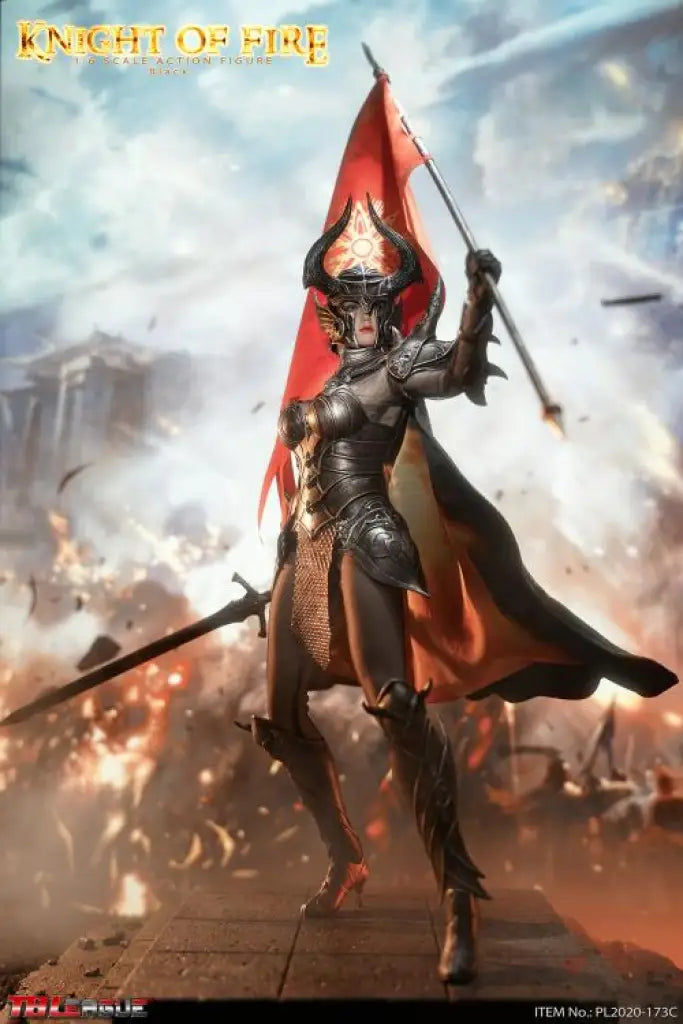Knight of Fire (Black) 1/6 Scale Action Figure - GeekLoveph