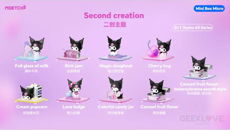 Kuromi Leisure Snacks Series Mini Box Micro (Box of 8)