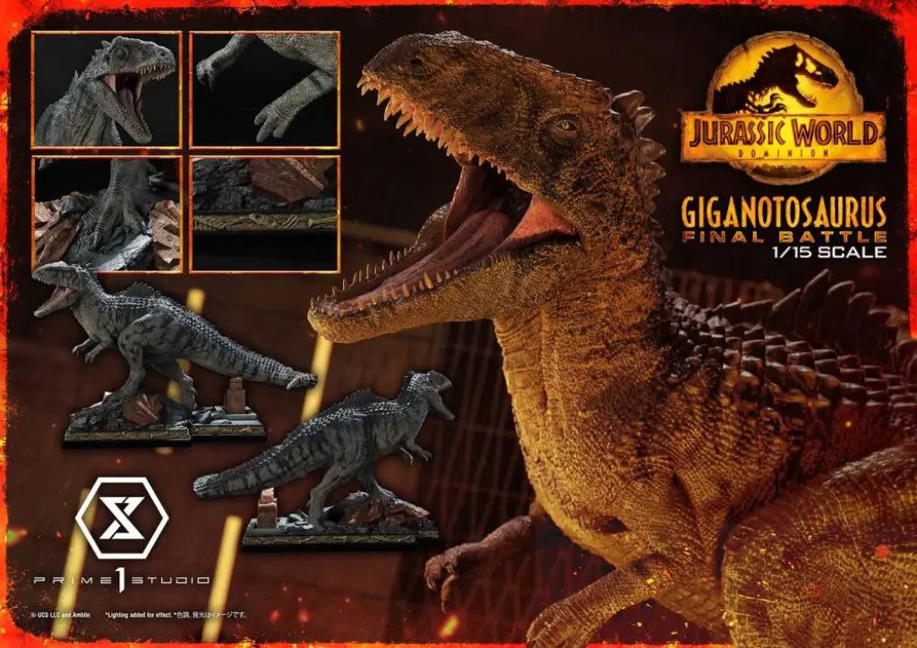 Legacy Museum Collection Jurassic World: Dominion (Film) Giganotosaurus 1/15 Scale Figure