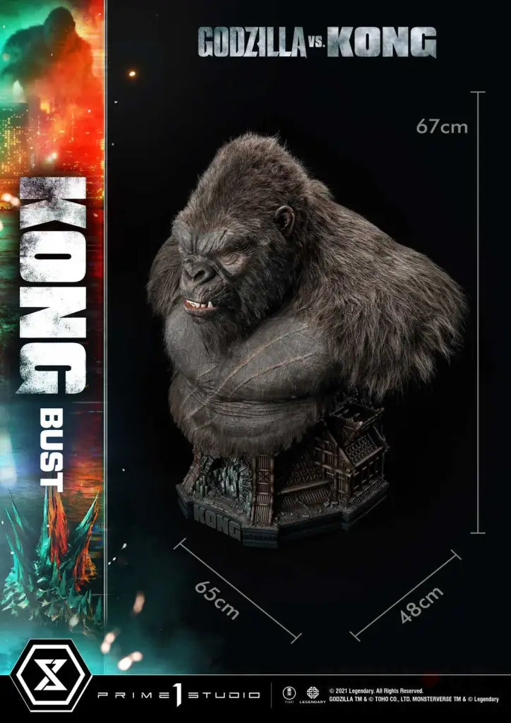 Life Size Bust Godzilla Vs Kong: Kong