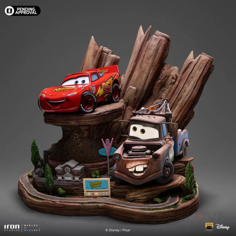 Lightning Mcqueen & Tow Mater Deluxe Art Scale 1/10