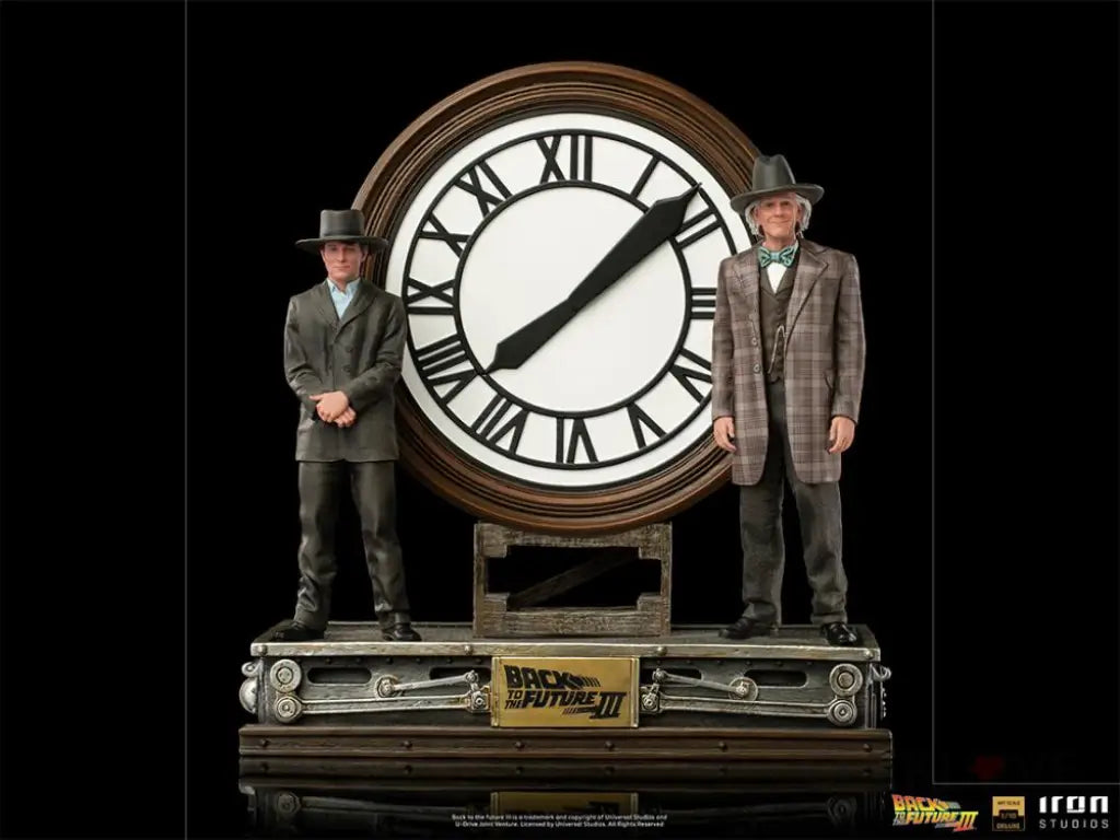Marty & Doc At The Clock 1/10 Deluxe Art Scale Statue Figure