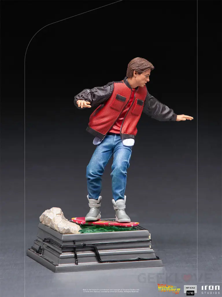 Marty McFly (On Hoverboard) 1/10 Art Scale Statue - GeekLoveph