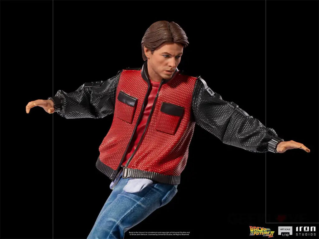 Marty McFly (On Hoverboard) 1/10 Art Scale Statue - GeekLoveph