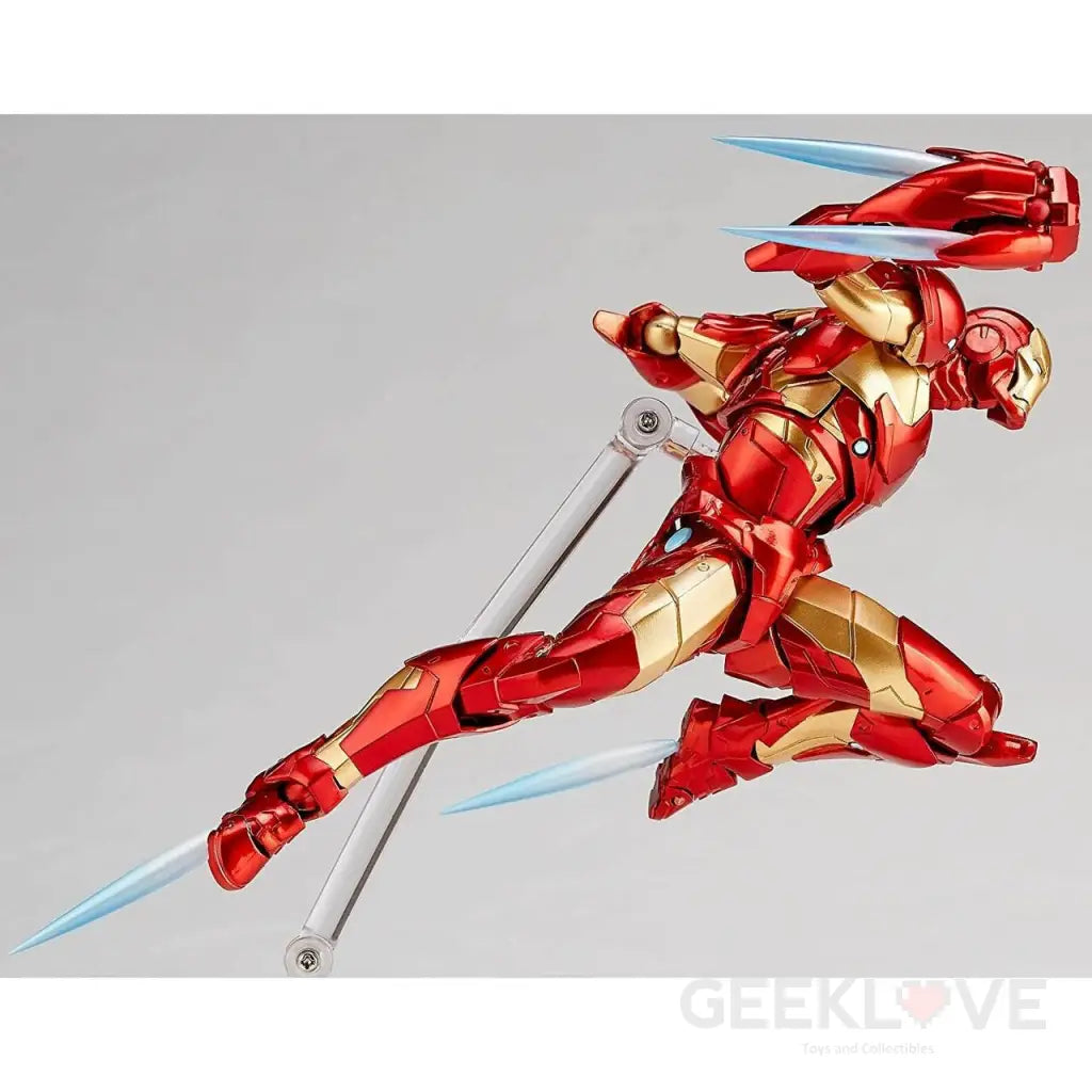 Marvel Amazing Yamaguchi Revoltech No.013 Iron Man Bleeding Edge Armor Reissue Preorder