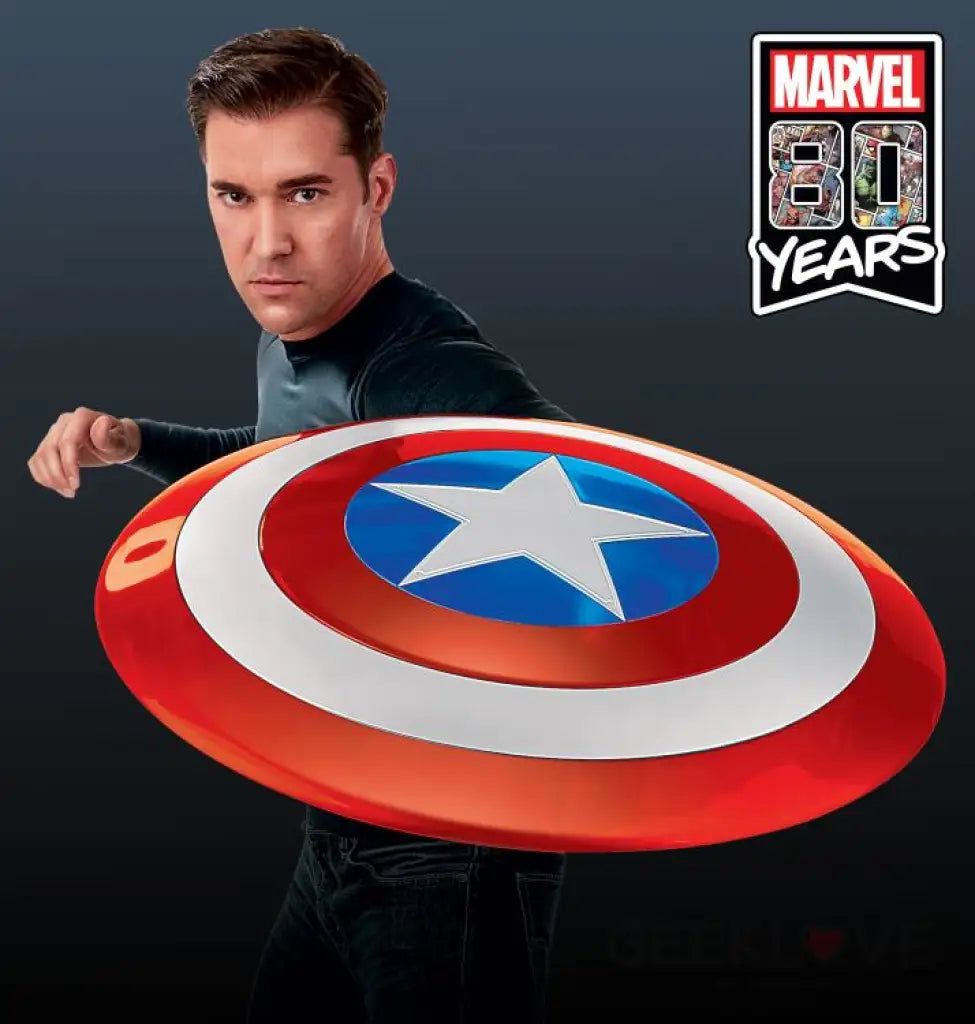 Marvel Comics 80th Anniversary Marvel Legends Captain America Classic Shield - Exclusive - GeekLoveph