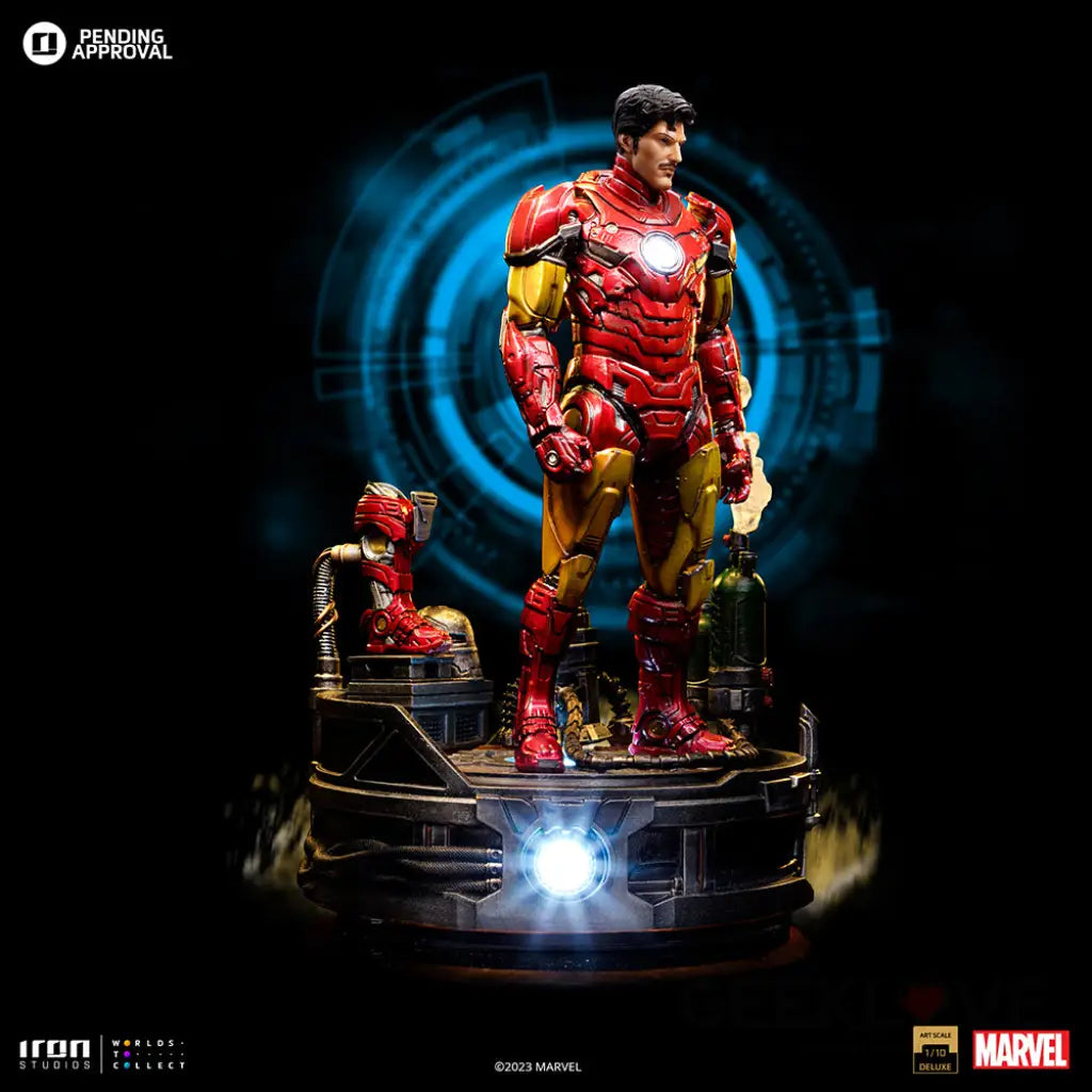 Marvel Comics - Iron Man Unleashed Deluxe 1/10 Art Scale Statue Figure