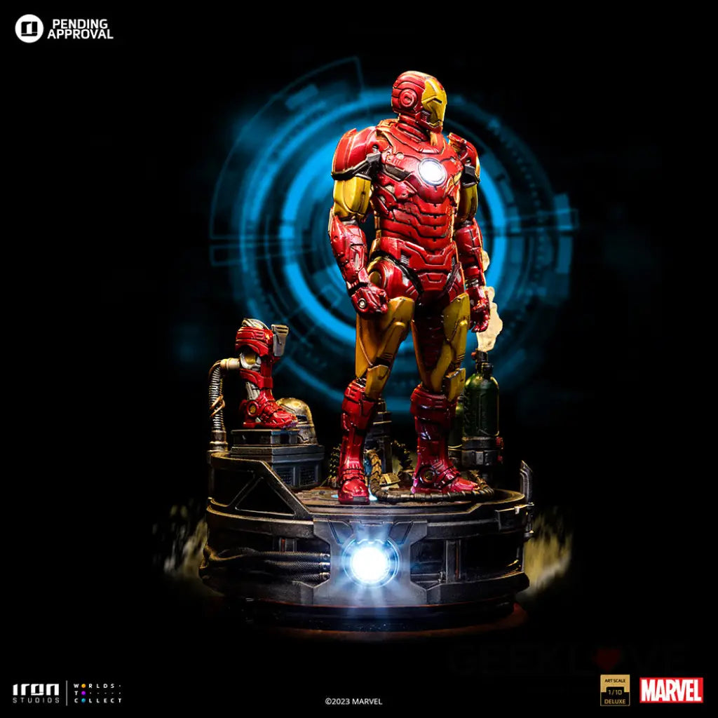 Marvel Comics - Iron Man Unleashed Deluxe 1/10 Art Scale Statue Figure