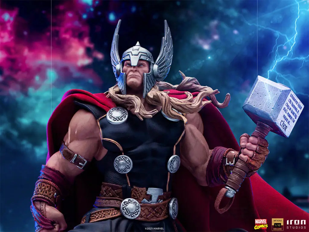 Marvel Comics Thor Unleashed Deluxe - Art Scale 1/10 Statue - GeekLoveph
