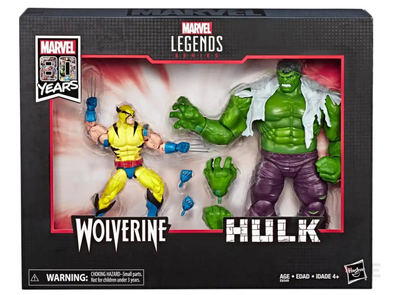 Marvel Legends 80th Anniversary Wolverine and Hulk - 2-Pack Exclusive