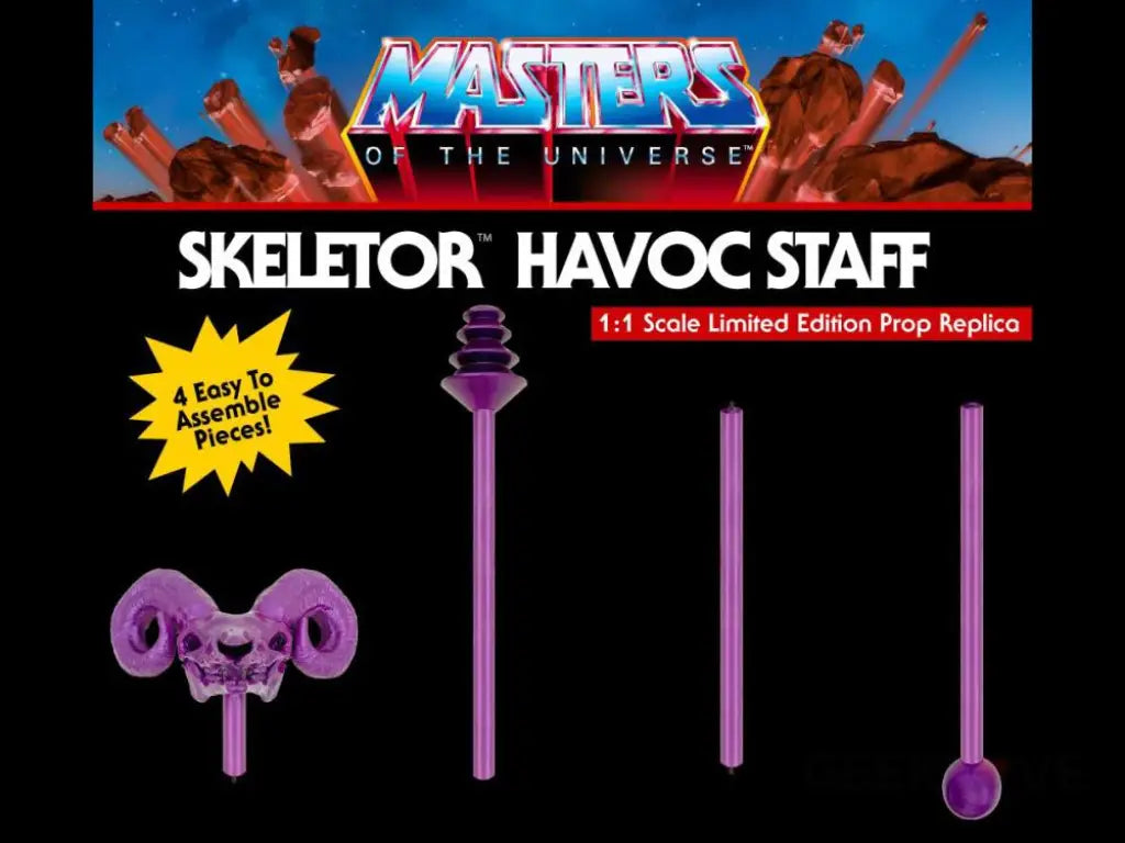 Masters Of The Universe - Skeletor Havoc Staff Limited Edition Prop Replica - GeekLoveph