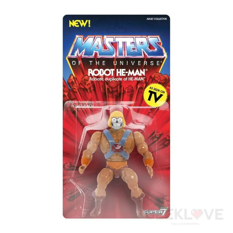 MASTERS OF THE UNIVERSE VINTAGE WAVE 2 ROBOT HE-MAN