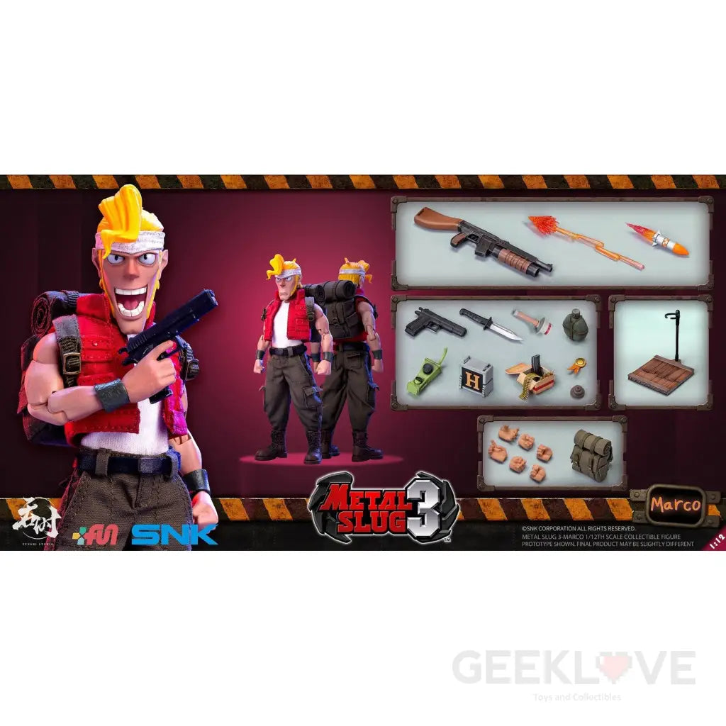 Metal Slug 3 Marco Rossi 1/12 Scale Figure - GeekLoveph
